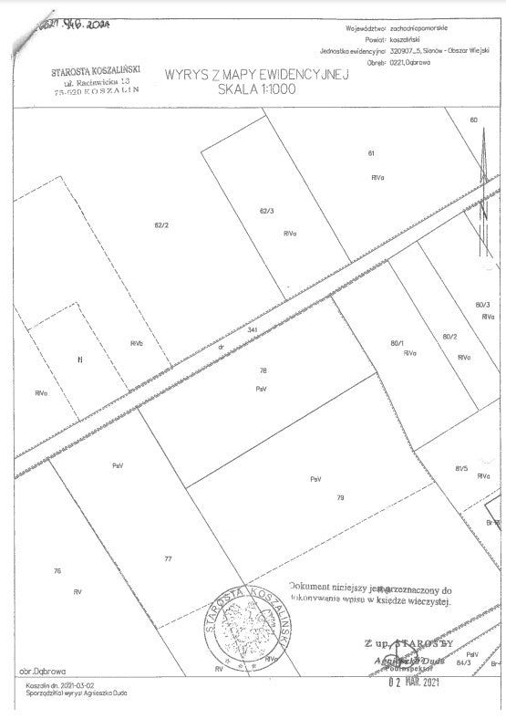 Dąbrowa gmina Sianów - 19 km od Darłowa